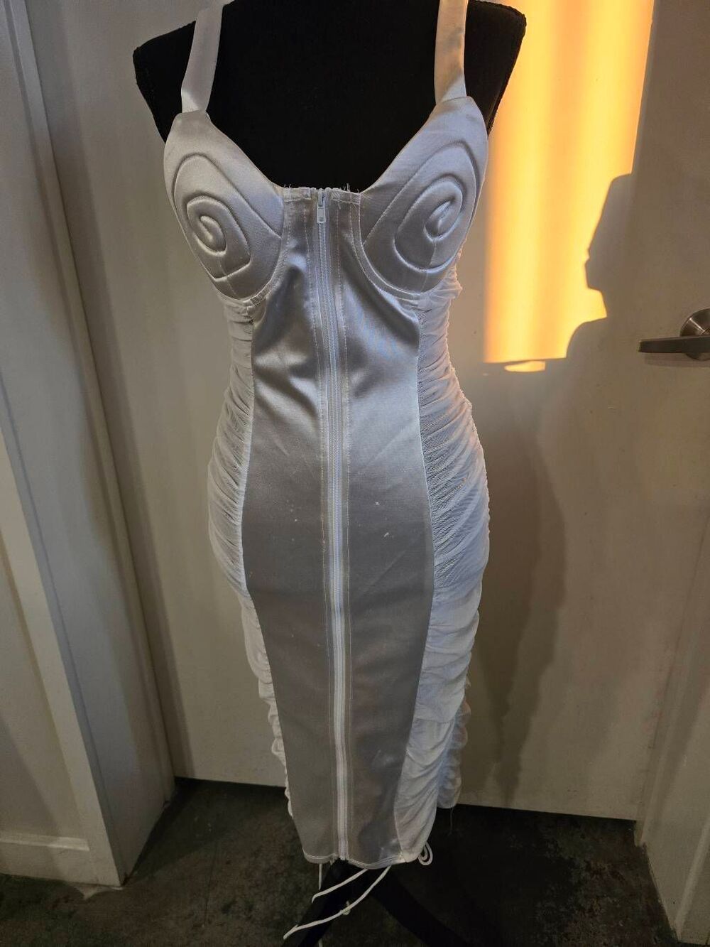 Love Hightlight Satin Sheer dress